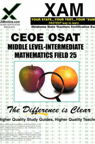 Cover of CEOE OSAT Middle-Level Intermediate Mathematics Field 25