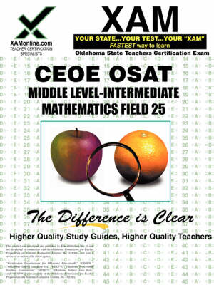 Book cover for CEOE OSAT Middle-Level Intermediate Mathematics Field 25