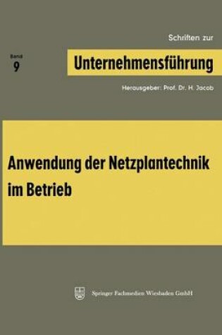 Cover of Schriften zur Unternehmensführung