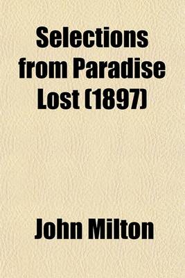 Book cover for Selections from Paradise Lost (1897)