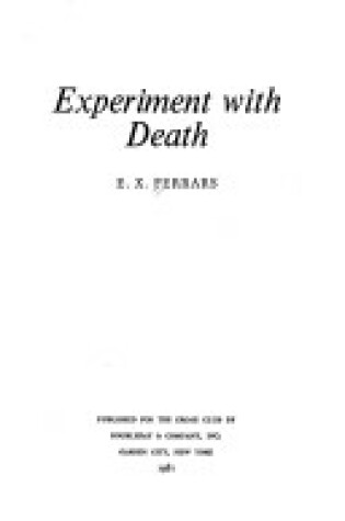 Cover of Experiment with Death