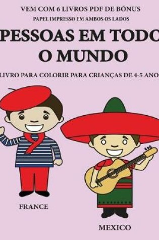 Cover of Livro para colorir para crian�as de 4-5 anos (Pessoas em todo o mundo)