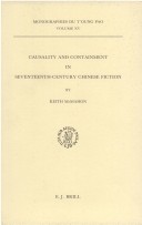 Cover of Causality and Containment in Seventeenth-Century Chinese Fiction