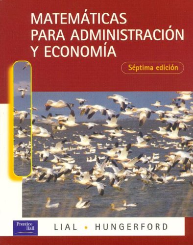 Book cover for Matematicas Para Administracion y Economia