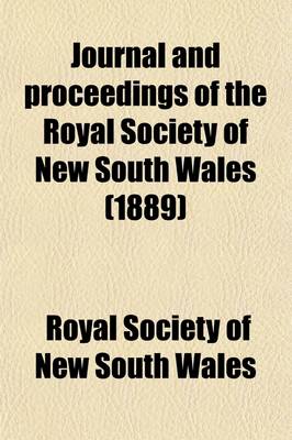 Book cover for Journal and Proceedings of the Royal Society of New South Wales (Volume 22)