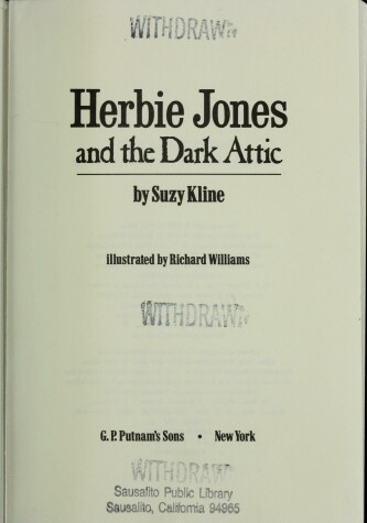 Book cover for Herbie Jones/Dark Att
