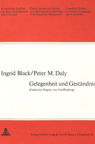 Cover of Gelegenheit Und Gestaendnis