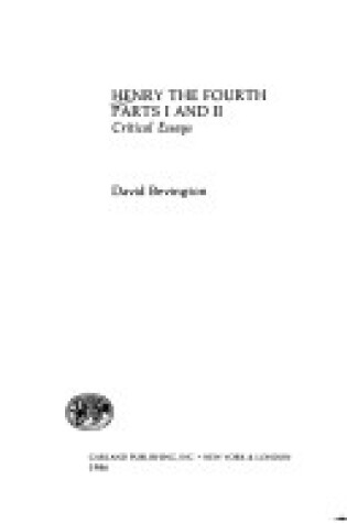 Cover of Henry IV Parts I&ii