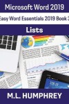 Book cover for Word 2019 Lists