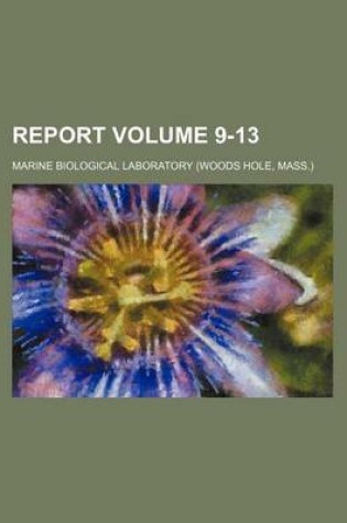 Cover of Report Volume 9-13