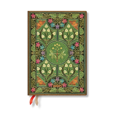 Book cover for Poetry in Bloom Midi 12-month Vertical Hardback Dayplanner 2025 (Elastic Band Closure)