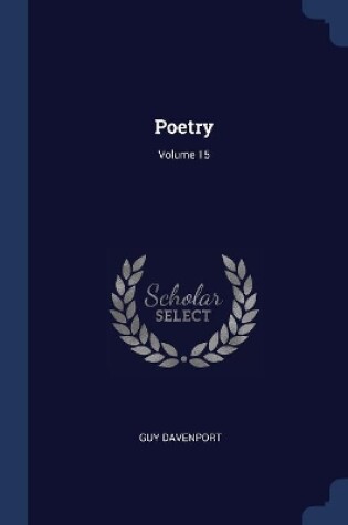 Cover of Poetry; Volume 15