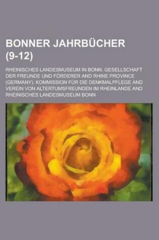Cover of Bonner Jahrbucher (9-12 )