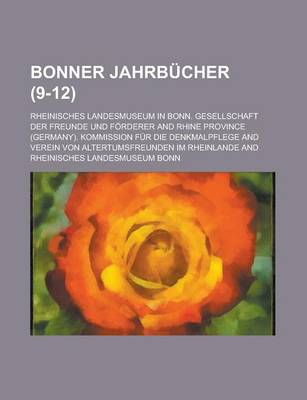 Book cover for Bonner Jahrbucher (9-12 )