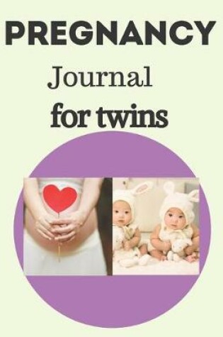 Cover of pregnancy journal for twins