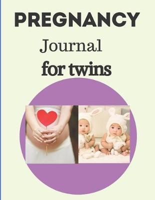 Book cover for pregnancy journal for twins