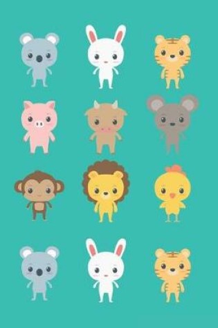 Cover of Cute Animal Pack - Blank Lined Notebook