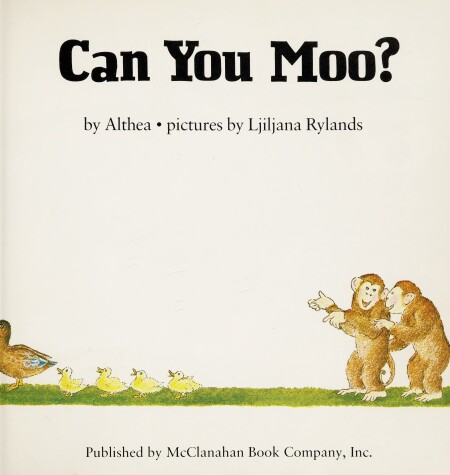 Book cover for Can You Moo?