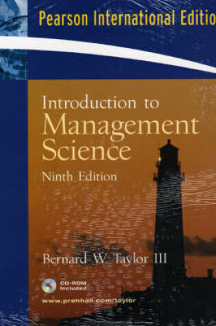 Cover of Introduction to Management Science with Student CD