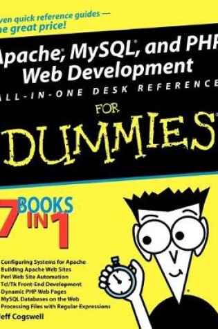 Cover of Apache, MySQL, and PHP Web Development All-in-One Desk Reference For Dummies