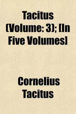 Book cover for Tacitus (Volume