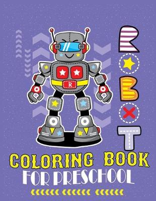 Book cover for Robot coloring book Preschool