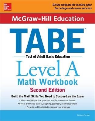 Book cover for McGraw-Hill Education TABE Level A Math Workbook Second Edition