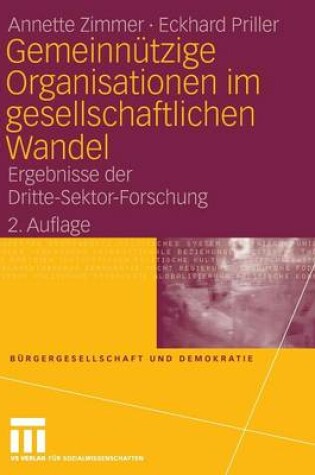 Cover of Gemeinnutzige Organisationen Im Gesellschaftlichen Wandel