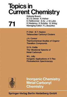 Cover of Inorganic Chemistry Metal Carbonyl Chemistry