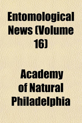 Book cover for Entomological News (Volume 16)