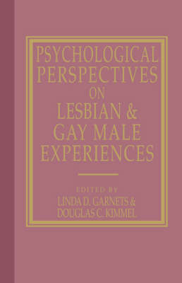 Cover of Psychological Perspectives on Lesbian and Gay Male Experiences