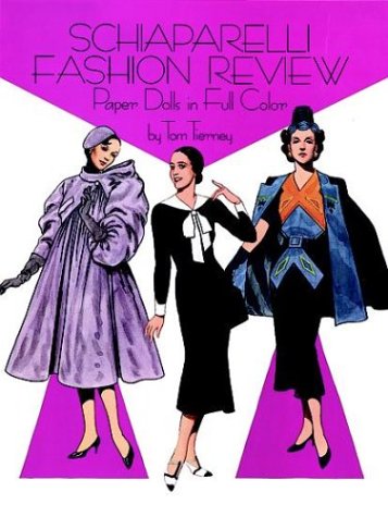 Book cover for Schiaparelli Fashion Review Paper Dolls in Full Colour