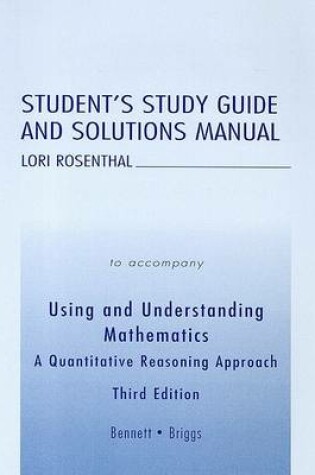 Cover of Student's Study Guide and Solutions Manual