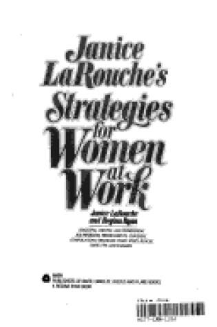 Cover of Janice Larouche's Strategies for Women at Work