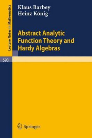 Cover of Abstract Analytic Function Theory and Hardy Algebras