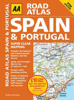 Book cover for AA Road Atlas Spain and Portugal