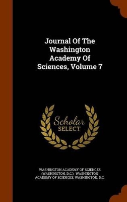 Book cover for Journal of the Washington Academy of Sciences, Volume 7