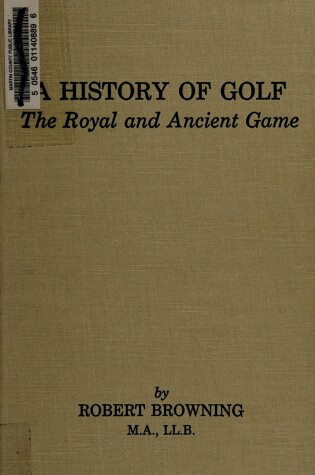 Cover of A History of Golf