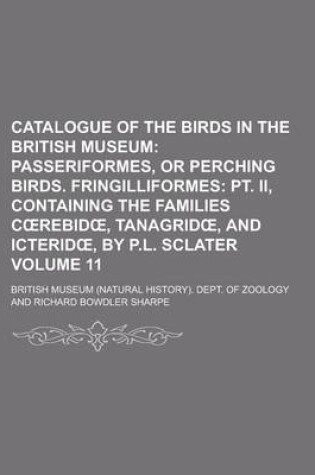 Cover of Catalogue of the Birds in the British Museum Volume 11