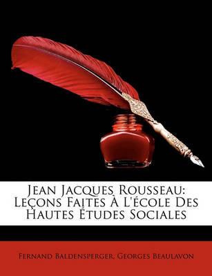 Book cover for Jean Jacques Rousseau
