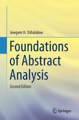 Cover of Foundations of Abstract Analysis