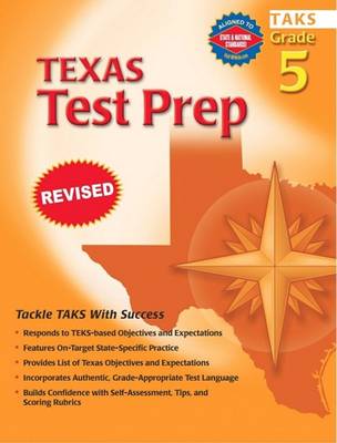 Book cover for Spectrum Texas Test Prep, Grade 5