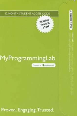 Cover of MyLab Programming with Pearson eText -- Access Card -- for Introduction to Java Programming, Brief Version