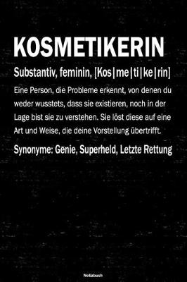 Book cover for Kosmetikerin Notizbuch
