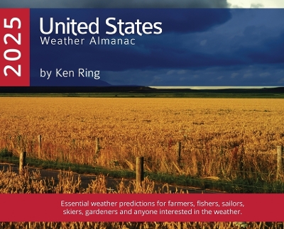 Book cover for United States of America Weather Almanac 2025 (Hardback)