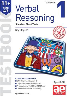 Book cover for 11+ Verbal Reasoning Year 4/5 Testbook 1