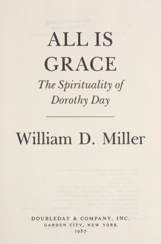 Cover of All Is Grace