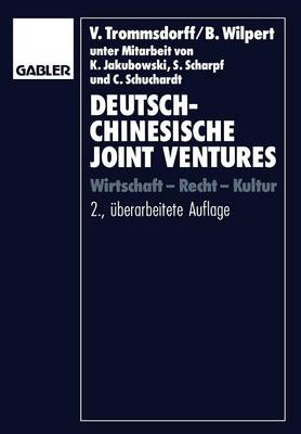 Book cover for Deutsch-chinesische Joint Ventures