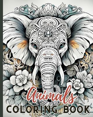 Book cover for Animals Coloring Book For Kids Ages 4+