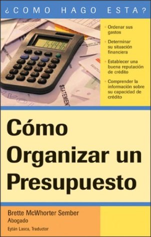 Book cover for Como Organizar un Presupuesto